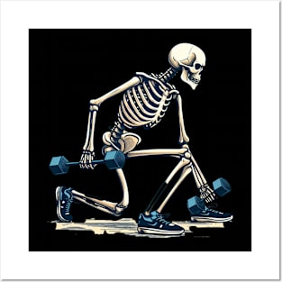 Workout: FUNNY SKELETON Posters and Art